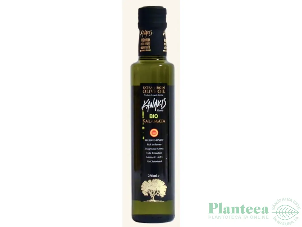 Ulei masline extravirgin kalamata bio 250ml - KANAKIS