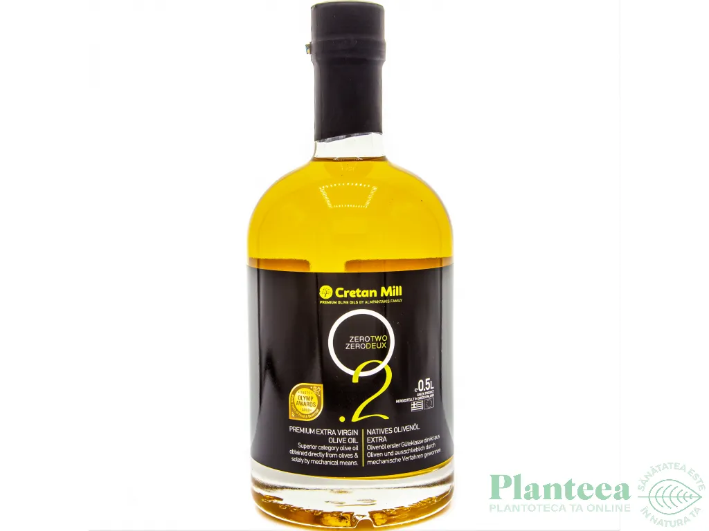 Ulei masline extravirgin 0.2 aciditate 500ml - CRETAN MILL