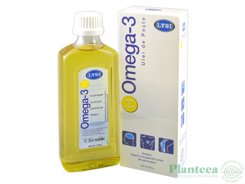 Ulei peste omega3 lamaie 240ml - LYSI