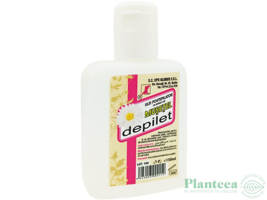 Ulei postepilator musetel 150ml - DEPILET