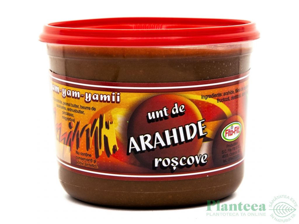 Unt arahide roscove 380g - FITO FITT