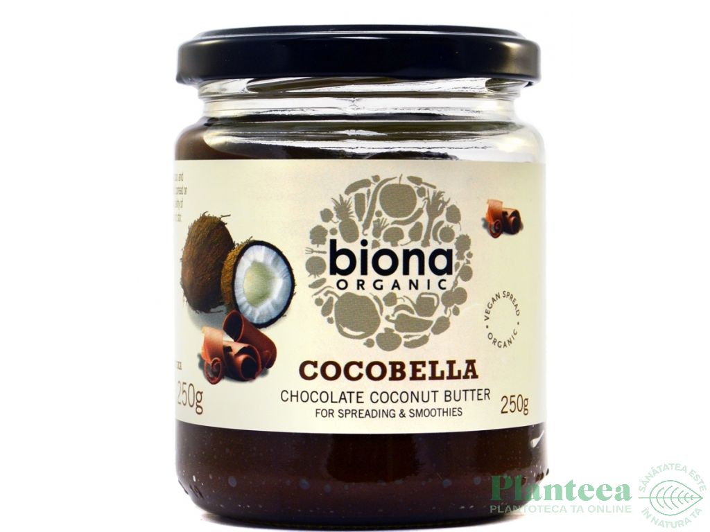 Crema desert cocos ciocolata Cocobella eco 250g - BIONA