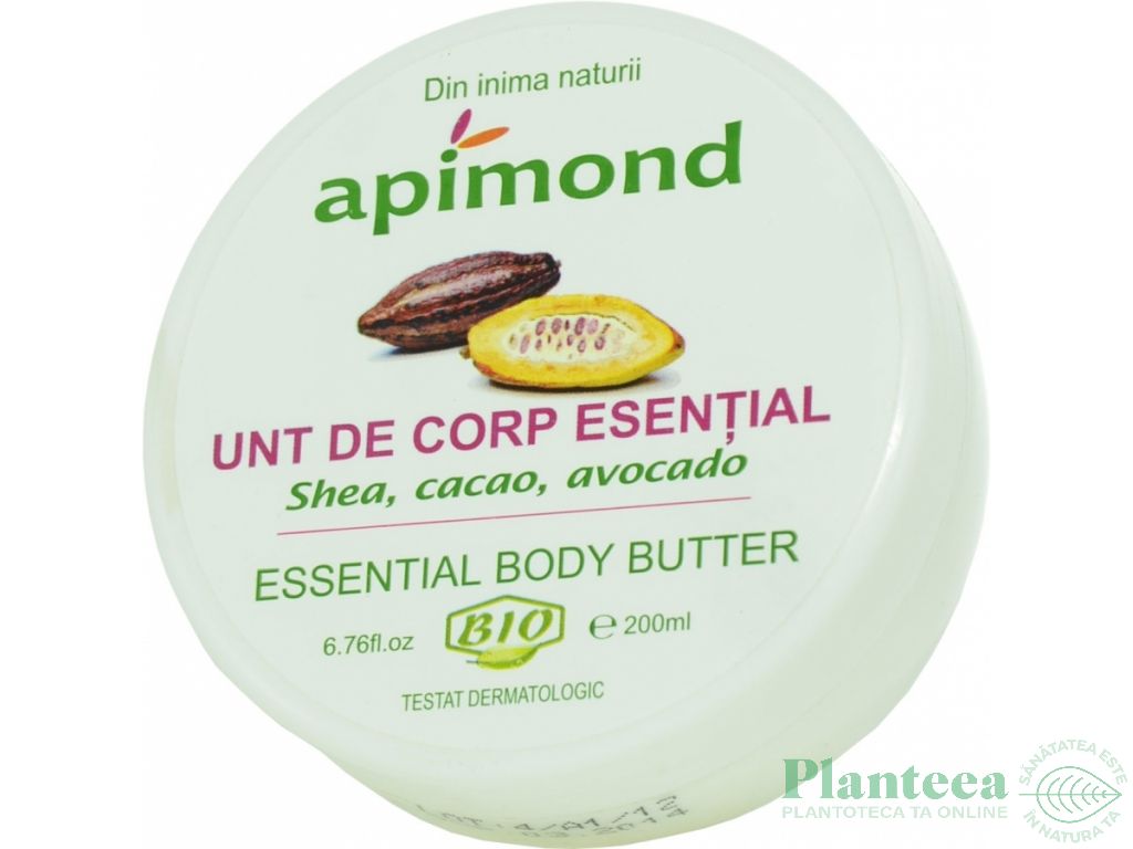 Unt corp esential shea cacao avocado bio 200ml - APIMOND