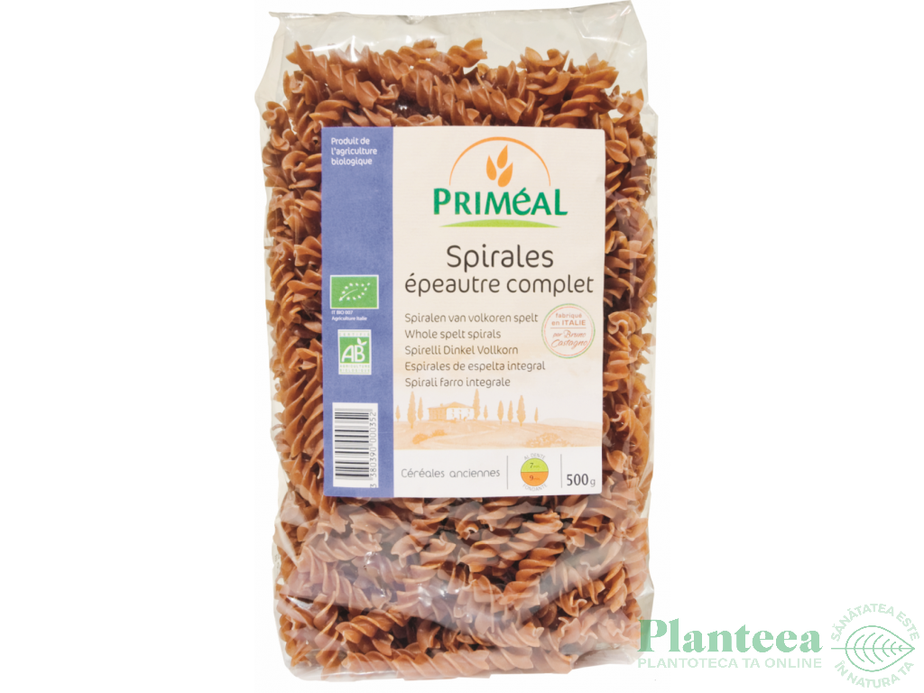 Paste spirale spelta integrala eco 500g - PRIMEAL