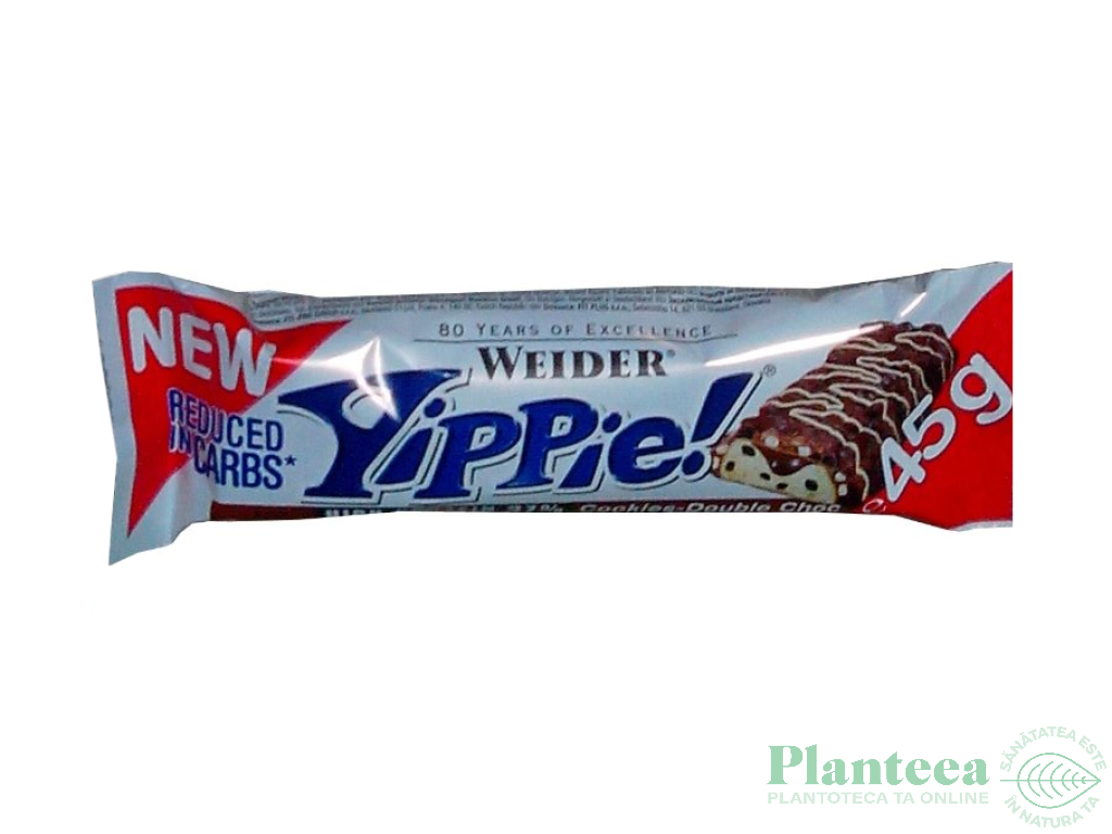 Baton proteic 36% Yippie cookie 45g - WEIDER