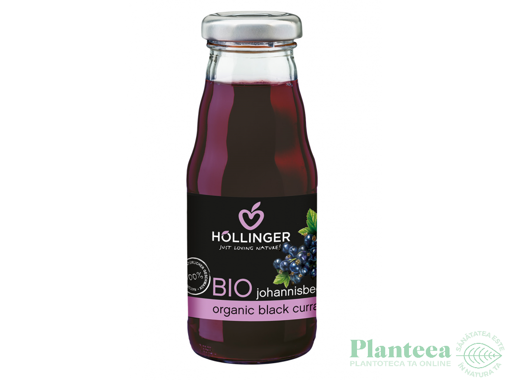 Suc coacaze negre 60%fruct bio 200ml - HOLLINGER