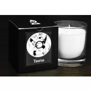 Candela sticla ceara soia Zodiac Taurus 130g - D`ECO