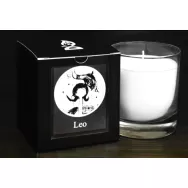 Candela sticla ceara soia Zodiac Leo 130g - D`ECO