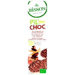 Biscuiti cereale inveliti ciocolata neagra eco 150g - BISSON