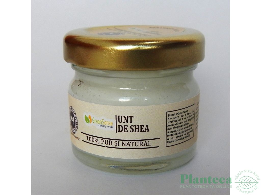 Unt shea nerafinat organic 30g - GREEN SENSE