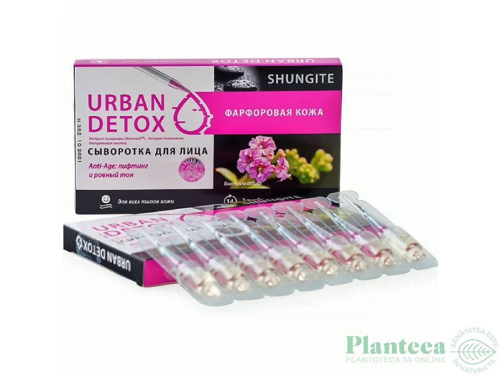 Ser antiage lifting albire Urban Detox 8x2,5ml - SHUNGIT