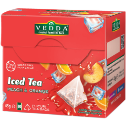 Set Ceai rece [Iced Tea] cu fructe 2 sortimente piramide 2x10dz - VEDDA