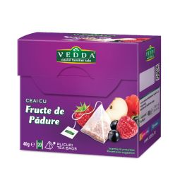 Ceai fructe padure piramide 20x2g - VEDDA