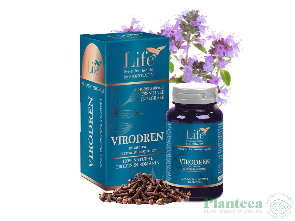 Capsule uleiuri esentiale integrale ViroDren 30cps - LIFE