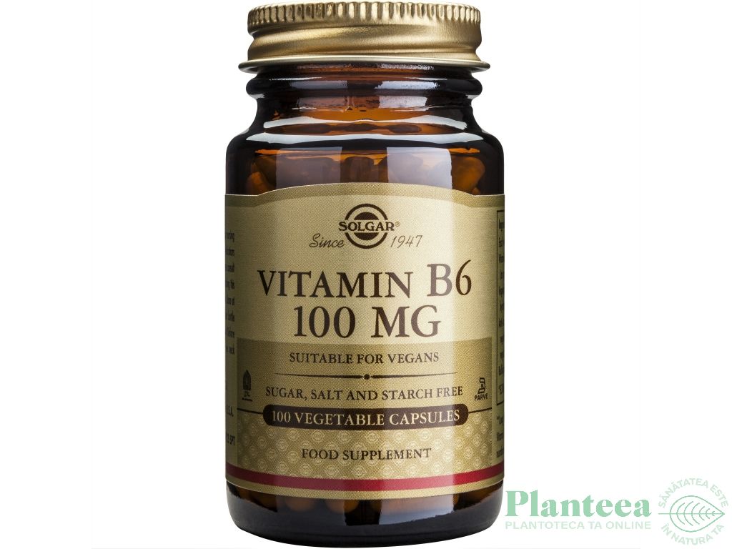 Vitamina B6 100mg 100cps - SOLGAR