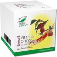 Vitamina C 1000mg maces acerola zmeura 10cp - MEDICA