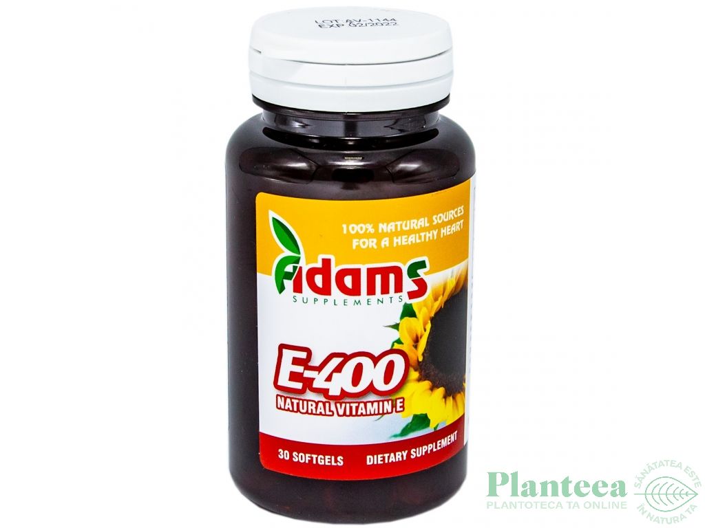 Vitamina E 420mg naturala 30cps - ADAMS