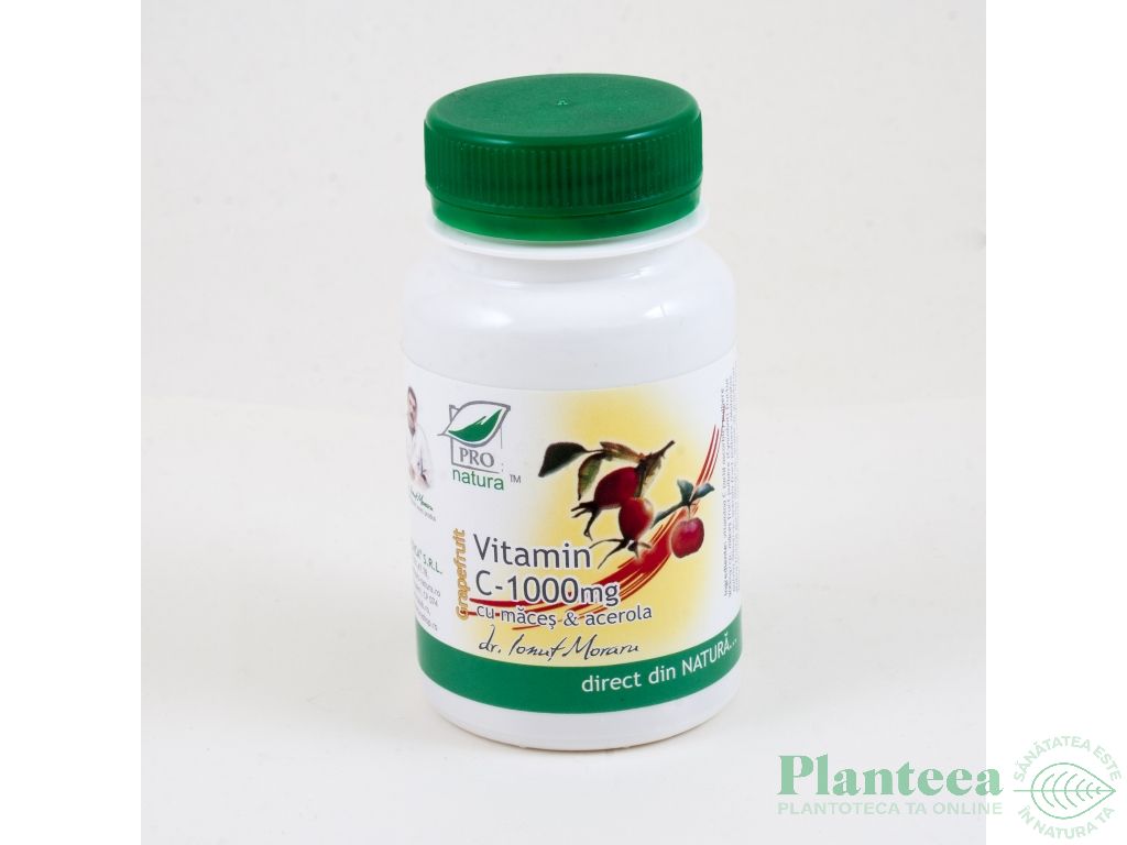 Vitamina C 1000mg maces acerola grepfrut 10cp - MEDICA