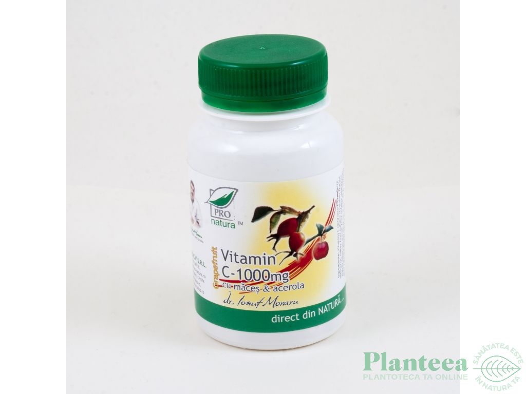 Vitamina C 1000mg maces acerola grepfrut 100cp - MEDICA