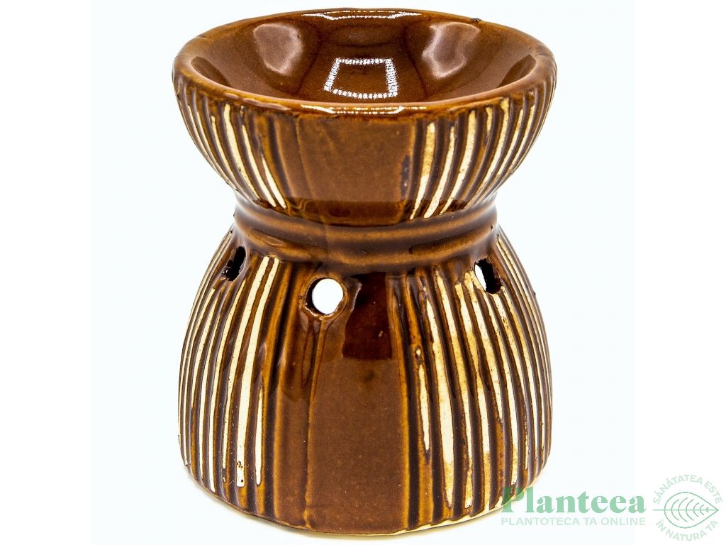 Vas ceramic aromatizor clepsidra maro 1b - AROMA LAND