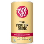 Pulbere Drink Protein vegan vanilie capsuni eco 550g - PUR YA