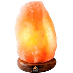 Veioza sare himalaya natur suport lemn 1_2kg - MONTE SALT CRYSTAL