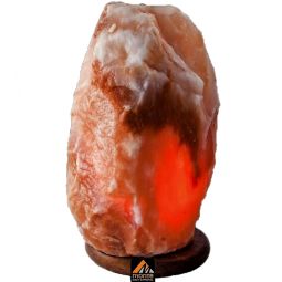 Veioza sare himalaya natur suport lemn 10_12kg - MONTE SALT CRYSTAL