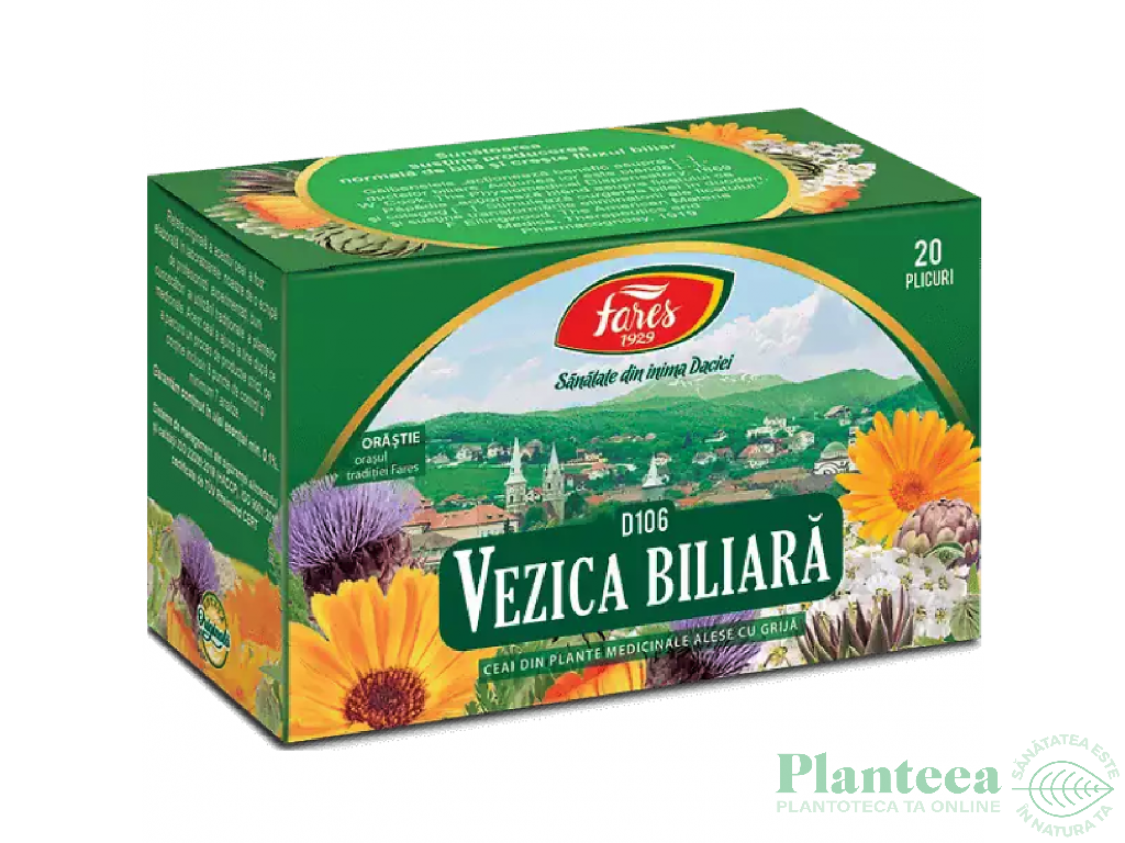 Ceai vezica biliara 20dz - FARES