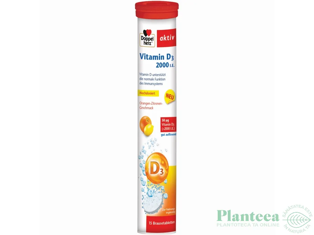 Vitamina D 2000ui 15ef - DOPPEL HERZ