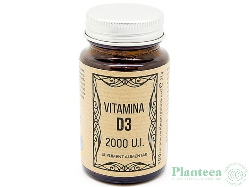 Vitamina D3 2000ui 100cp - REMEDIA
