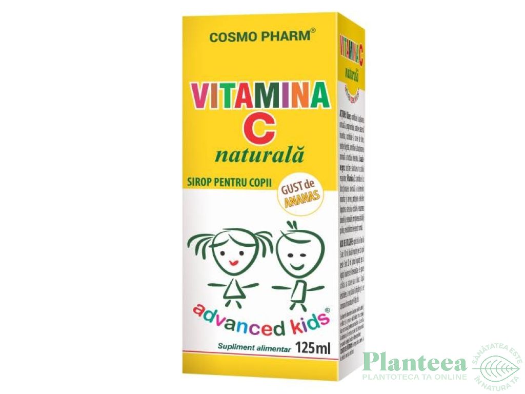 Sirop Vitamina C naturala copii 125ml - COSMO PHARM