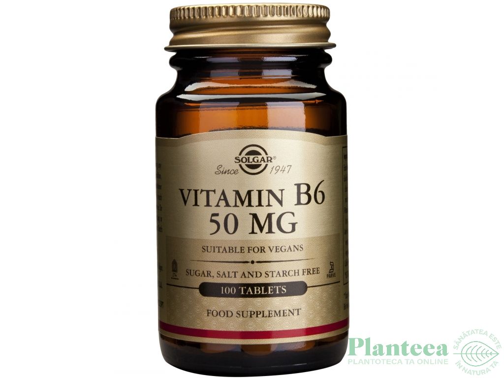 Vitamina B6 50mg 100cp - SOLGAR