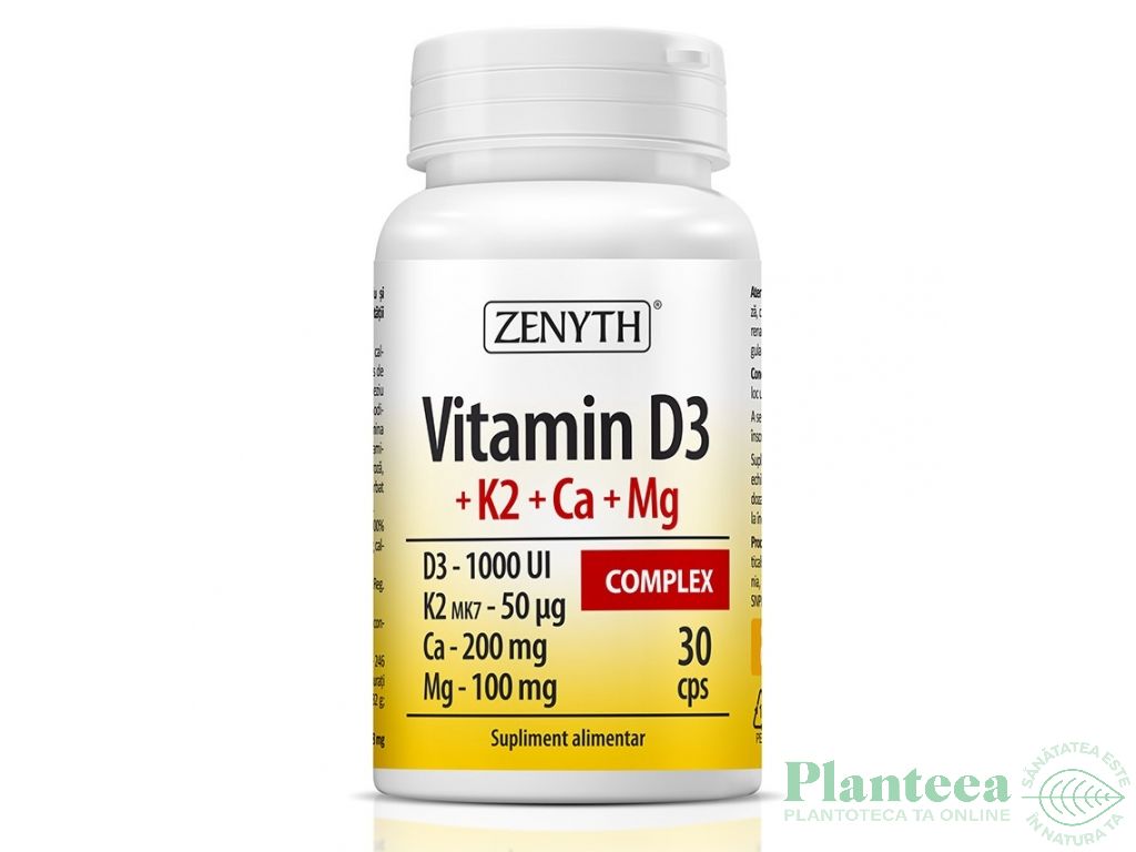 Vitamina D3 K2 Ca Mg complex 30cps - ZENYTH