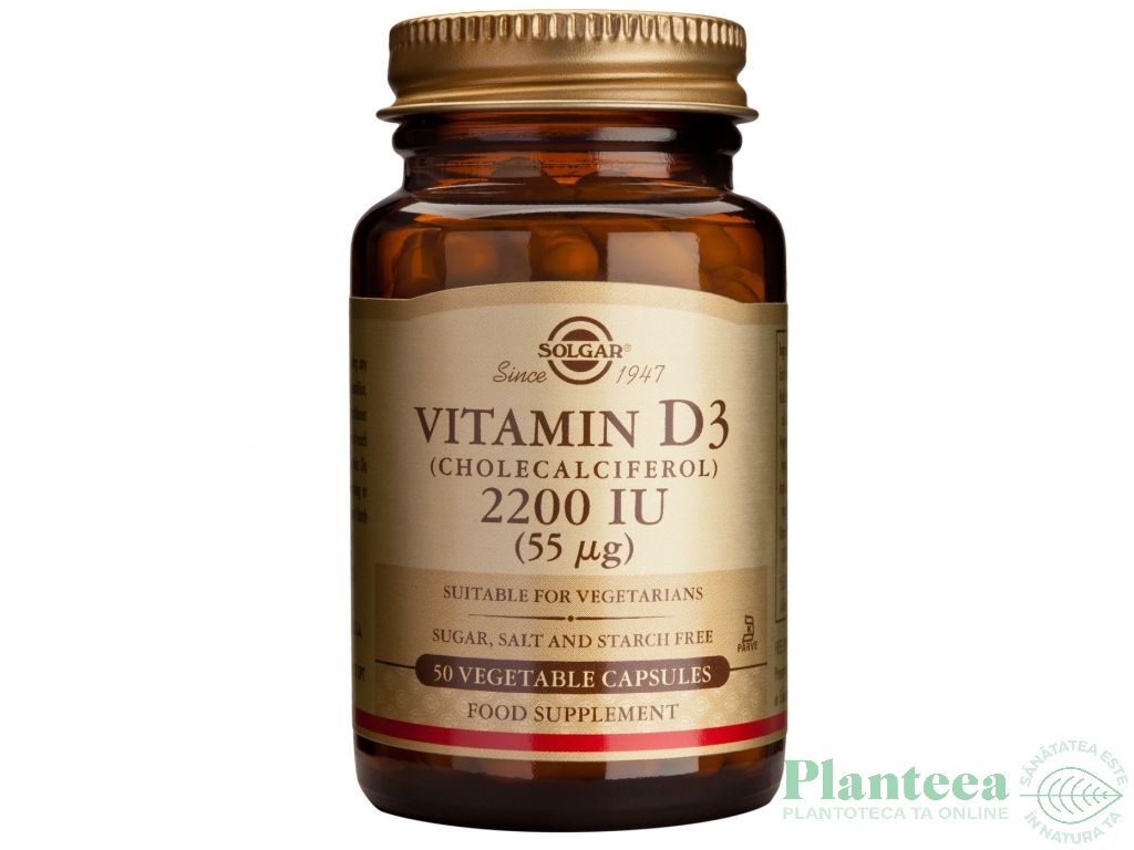 Vitamina D3 2200ui 50cps - SOLGAR