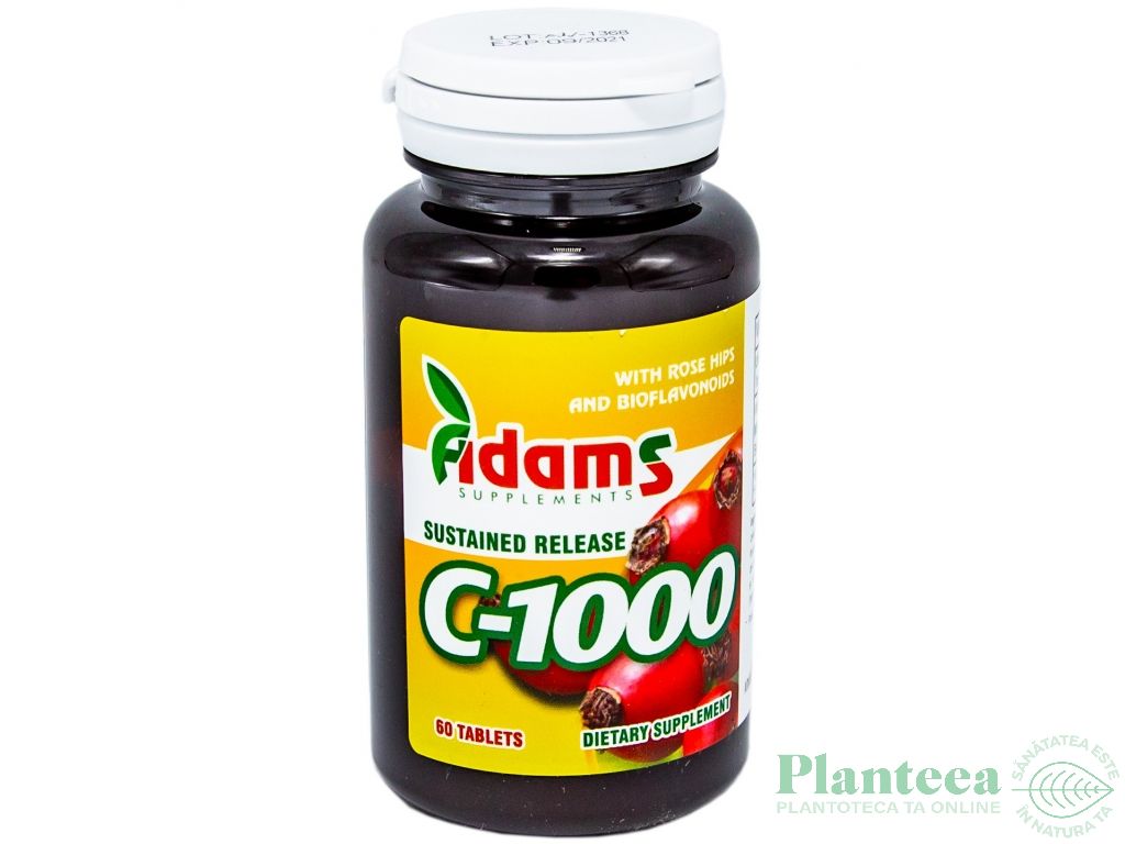 Vitamina C 1000mg macese 60cp - ADAMS