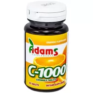 Vitamina C 1000mg portocale masticabile 30cp - ADAMS