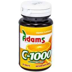 Vitamina C 1000mg portocale masticabile 30cp - ADAMS