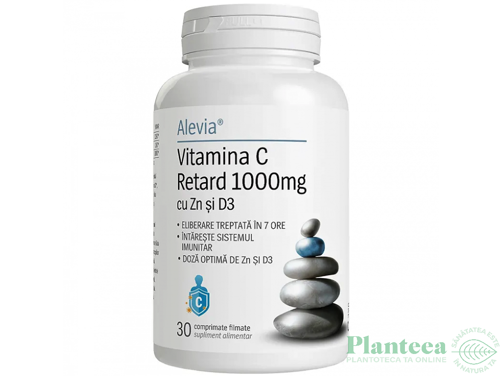 Vitamina C 1000mg Zn D3 retard 30cp - ALEVIA