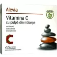 Vitamina C cu pulpa macese stevie masticabile 30cp - ALEVIA