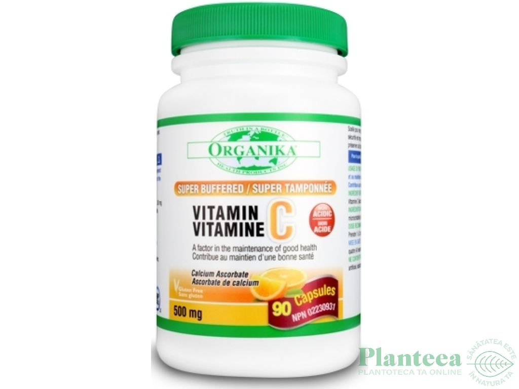 Vitamina C bioflavonoizi rutin 500mg 90cps - ORGANIKA HEALTH