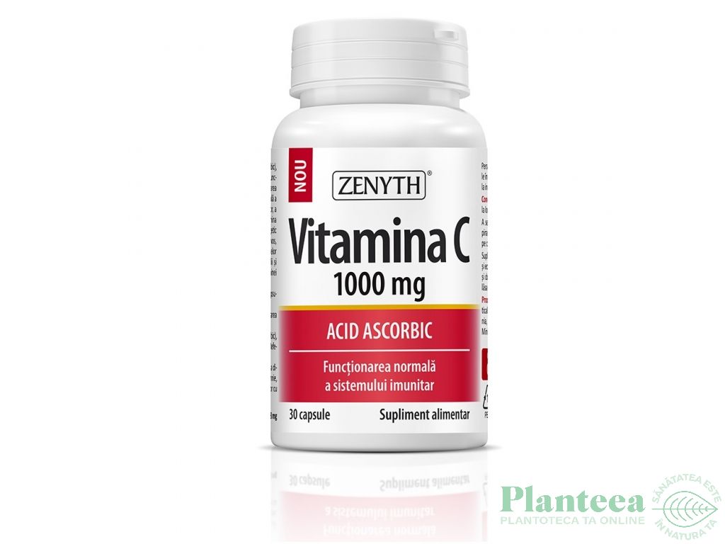 Vitamina C 1000mg acid ascorbic 30cps - ZENYTH