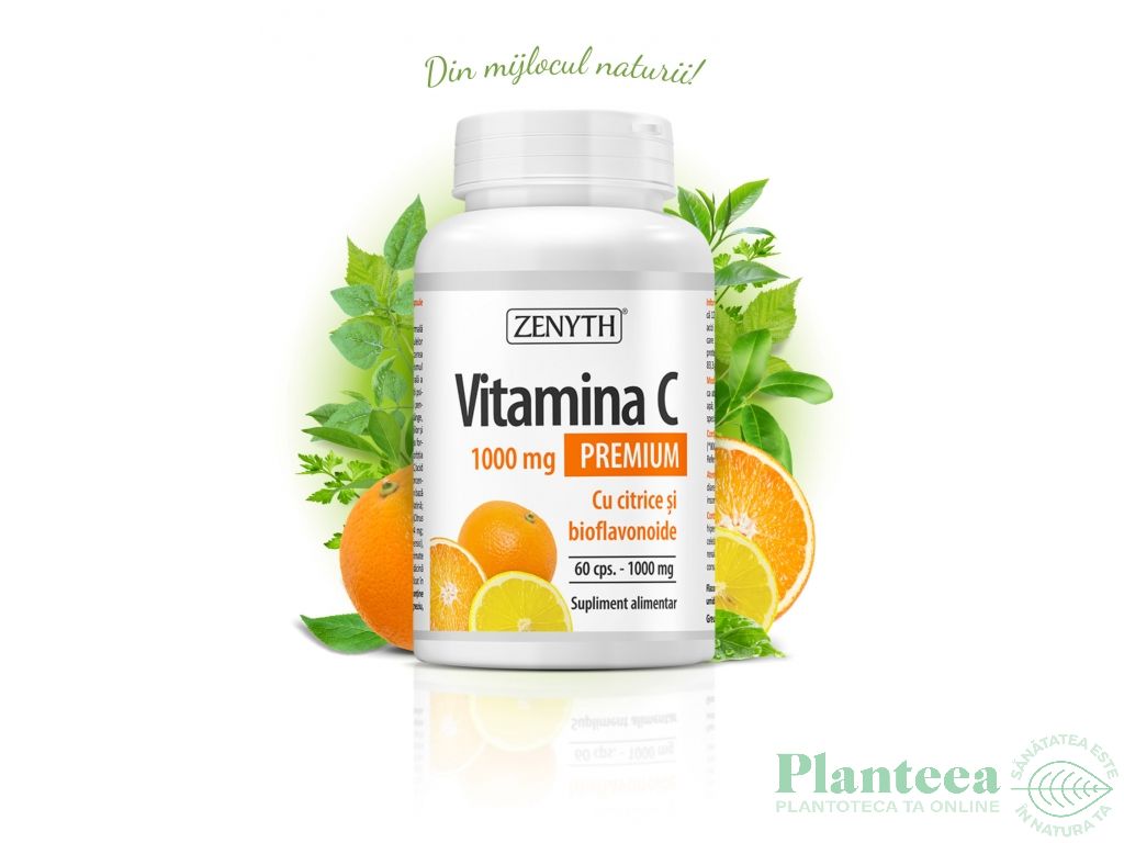 Vitamina C 1000mg premium citrice bioflavonoide 60cps - ZENYTH