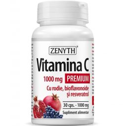 Vitamina C 1000mg premium rodie bioflavonoide resveratrol 30cps - ZENYTH