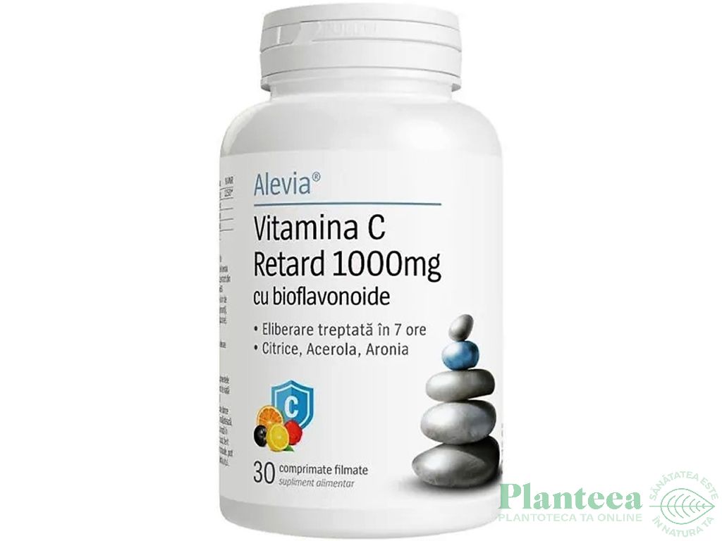 Vitamina C 1000mg bioflavonoide Retard 30cp - ALEVIA