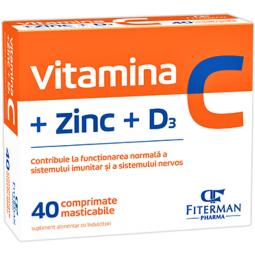 Vitamina C Zinc D3 40cp - FITERMAN