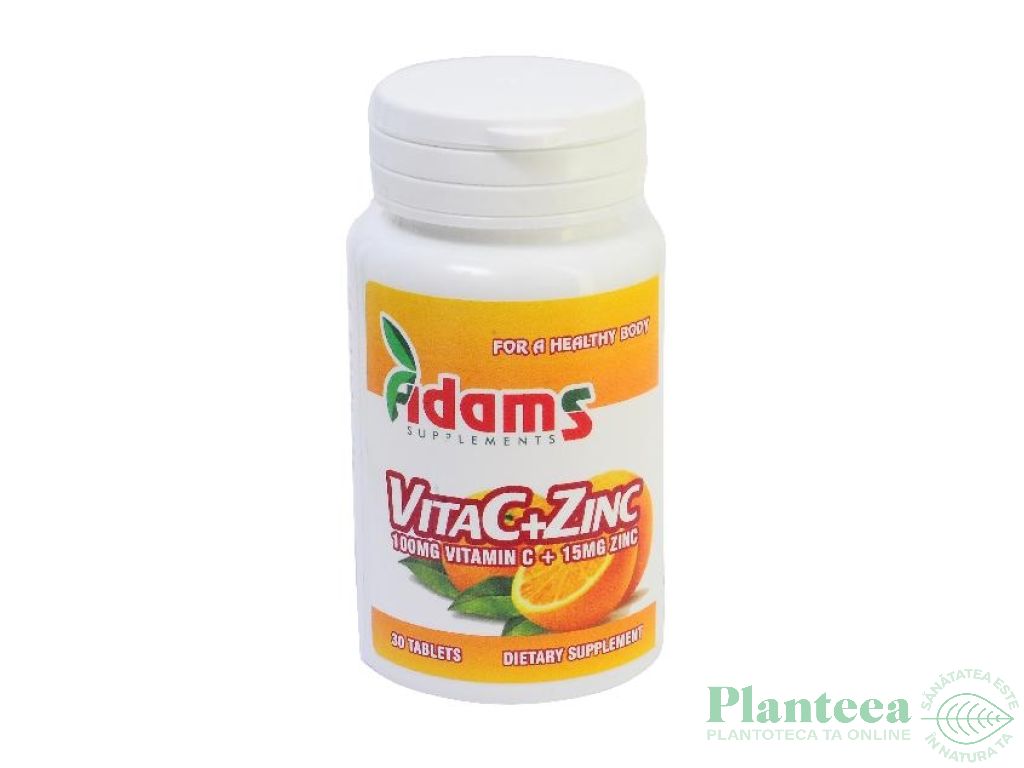 Vitamina C zinc 30cp - ADAMS