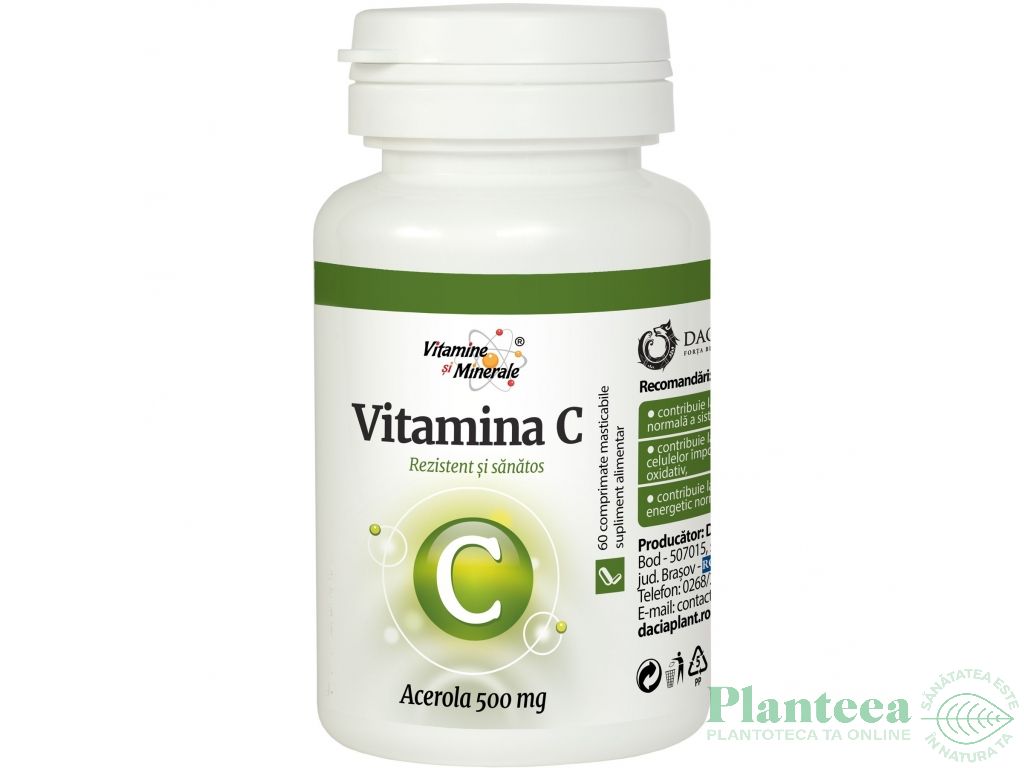 Vitamina C naturala 60cp - DACIA PLANT
