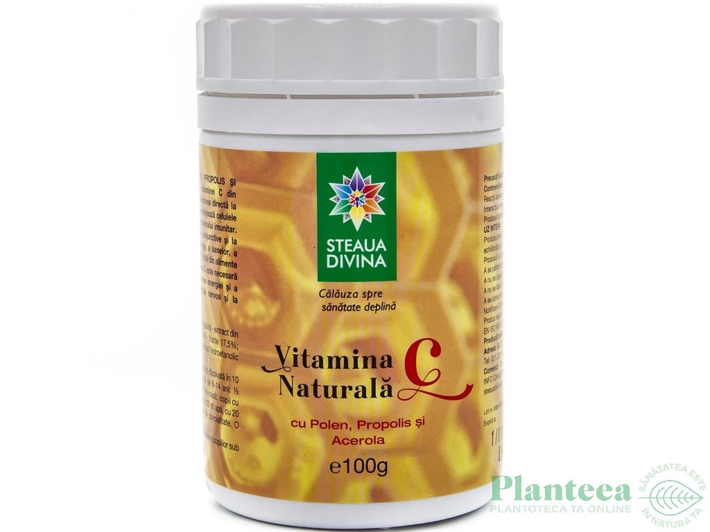 Vitamina C naturala polen propolis acerola pulbere 100g - SANTO RAPHAEL