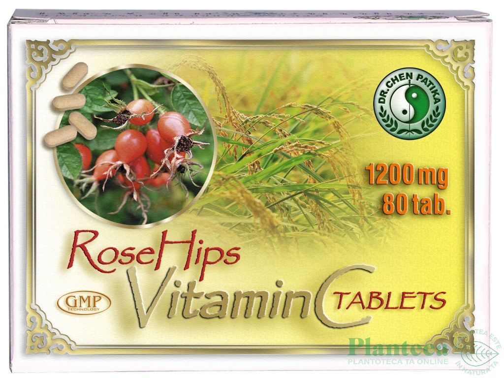 Vitamina C macese 1200mg 80cp - DR CHEN PATIKA