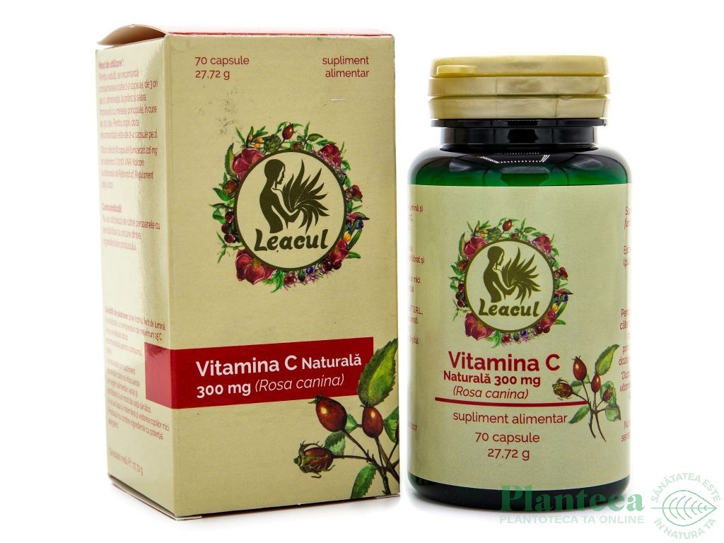 Vitamina C naturala 300mg 70cps - LEACUL